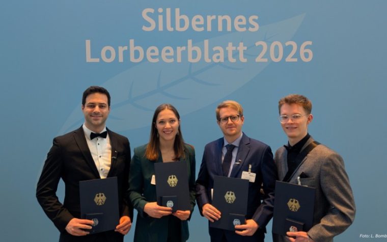 Geehrte des SV Niederroth bei der Verleihung des Silbernen Lorbeerblatts