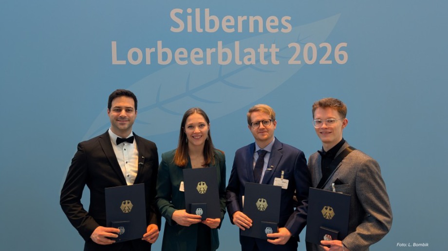 Geehrte des SV Niederroth bei der Verleihung des Silbernen Lorbeerblatts