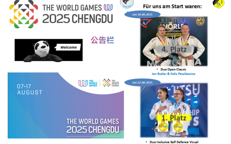 Plakat zu den World Games 2025 in Chengdu