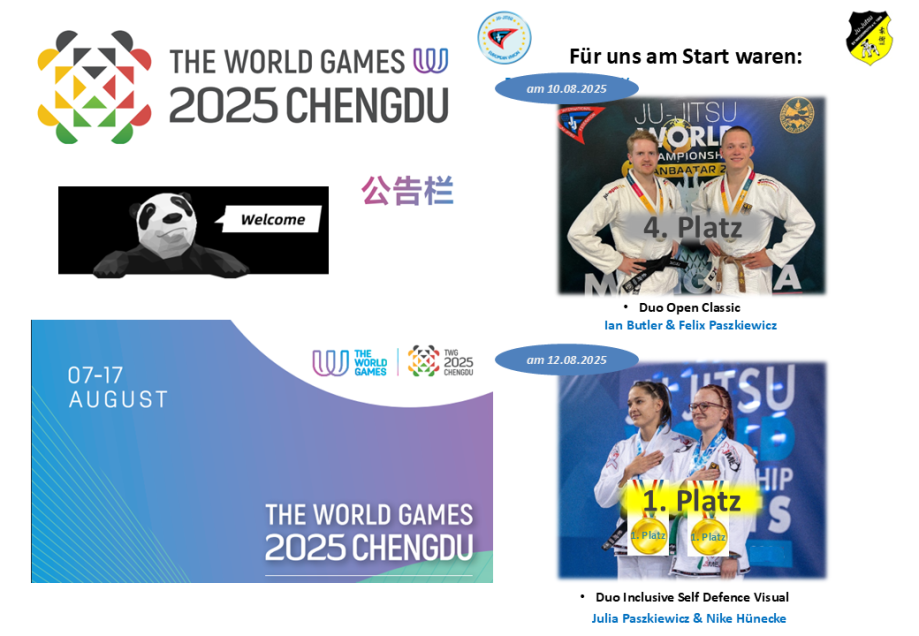 Plakat zu den World Games 2025 in Chengdu